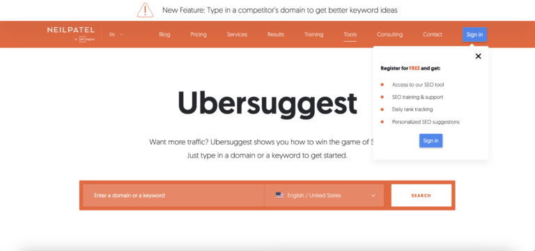 Ubersuggest